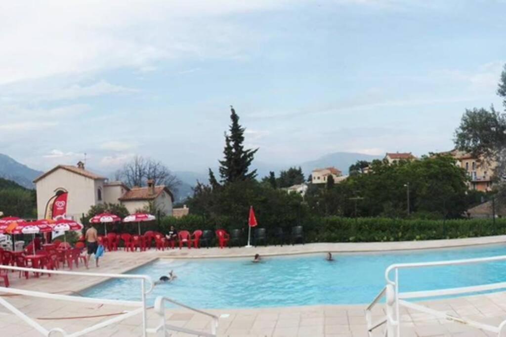 Joli studio entre mer et montagne proche de Nice Bouyon Extérieur photo